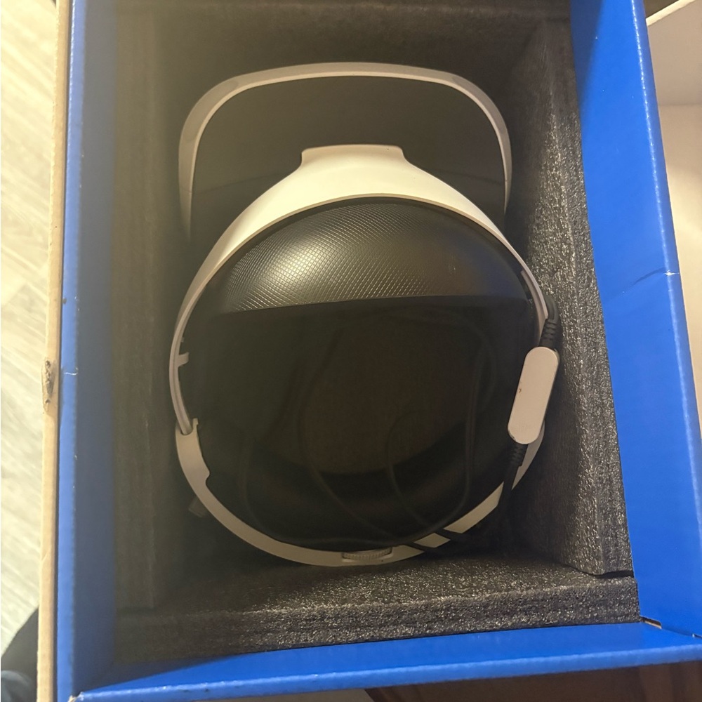 White and Black VR Headset